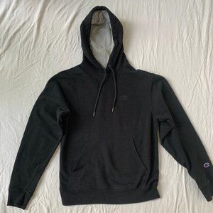 Champion Mens Black and Gray Hoodie (S)